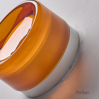 Intérieur intérieur moderne minimaliste rond ambre ou verre fumé plafond lune appliques pour salle à manger chevet