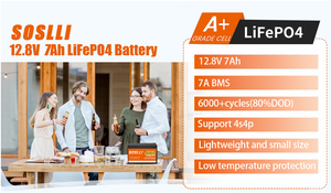 Batterie LiFePO4 rechargeable 12V 7Ah 8Ah 12Ah 20Ah pour radio amateur, talkie-walkie, station de télécommunications, capteur IoT, passerelle, alimentation de secours - Product Image 4