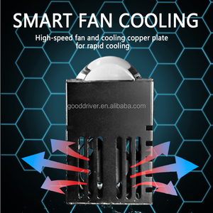 Đèn pha mini U39 ngoài trời 3000K/6000K, đèn sương mù, đèn chiếu sáng lưới tản nhiệt ô tô, có quạt làm mát, dùng cho ô tô, xe máy - Product Image 2