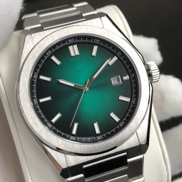 Automatic Men Watch Stainless Steel Waterproof Custom Gradient Dial Miyota NH35 Movement Mechanical Fashion Luxury Watch for Men