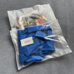 Sacs en polyéthylène givrés et transparents de haute qualité avec logo personnalisé, sacs à fermeture éclair, organisateurs de rangement, sacs à fermeture éclair pour les petites entreprises - Product Image 3