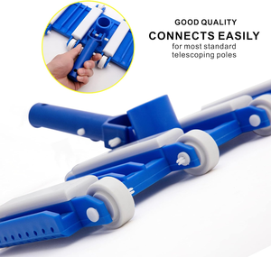 Cabezal de Aspiradora Flexible para Piscinas, Limpiador <span class=keywords><strong>Manual</strong></span> <span class=keywords><strong>con</strong></span> Cerdas Resistentes a la Corrosión para Piscinas Enterradas y Elevadas - Product Image 3