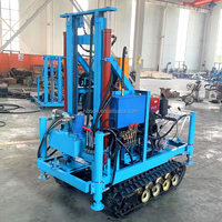 Vente directe : Machine de forage de puits d'eau sur chenilles, 35 CV, diesel, hydraulique, profondeur 150 m, pour l'irrigation agricole
