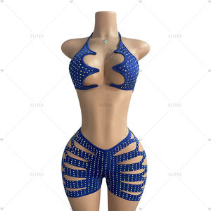 Элитный источник, фабричная Высококачественная экзотическая танцевальная одежда со стразами, экзотические Стриптизерши - Product Image 4