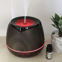 Diffuseur portatif de haut-parleur du grain en bois BT d'OEM MADE, diffuseur de musique d'huiles décoratives de 400ml