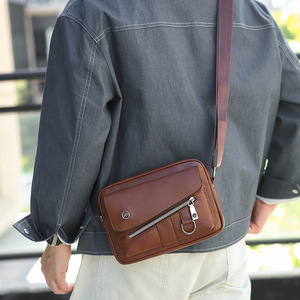 Bolso de Hombro Vintage para Hombre, Bolso Cruzado de Negocios para Mayoristas, Bolso de Cuero PU Duradero e Impermeable - Product Image 5