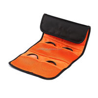 Étui de transport portable 6-en-1 pour filtres d'objectif – Contient des filtres circulaires et carrés 49mm, 52mm, 58mm, 67mm, 77mm, 82mm – Pochette pour filtres ND, UV, GND