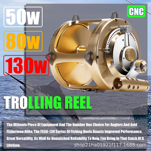 2025 CNC 130W ม้วนเกมขนาดใหญ่2สปีด40กก. ลากปลาทูน่าทะเลลึก - Product Image 2