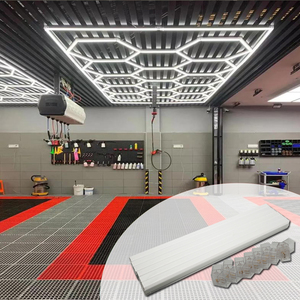 Bán buôn Trần hình lục giác dẫn ánh sáng AC110V 120V 3 lưới 128W Trần chi tiết tổ ong dẫn ánh sáng - Product Image 1