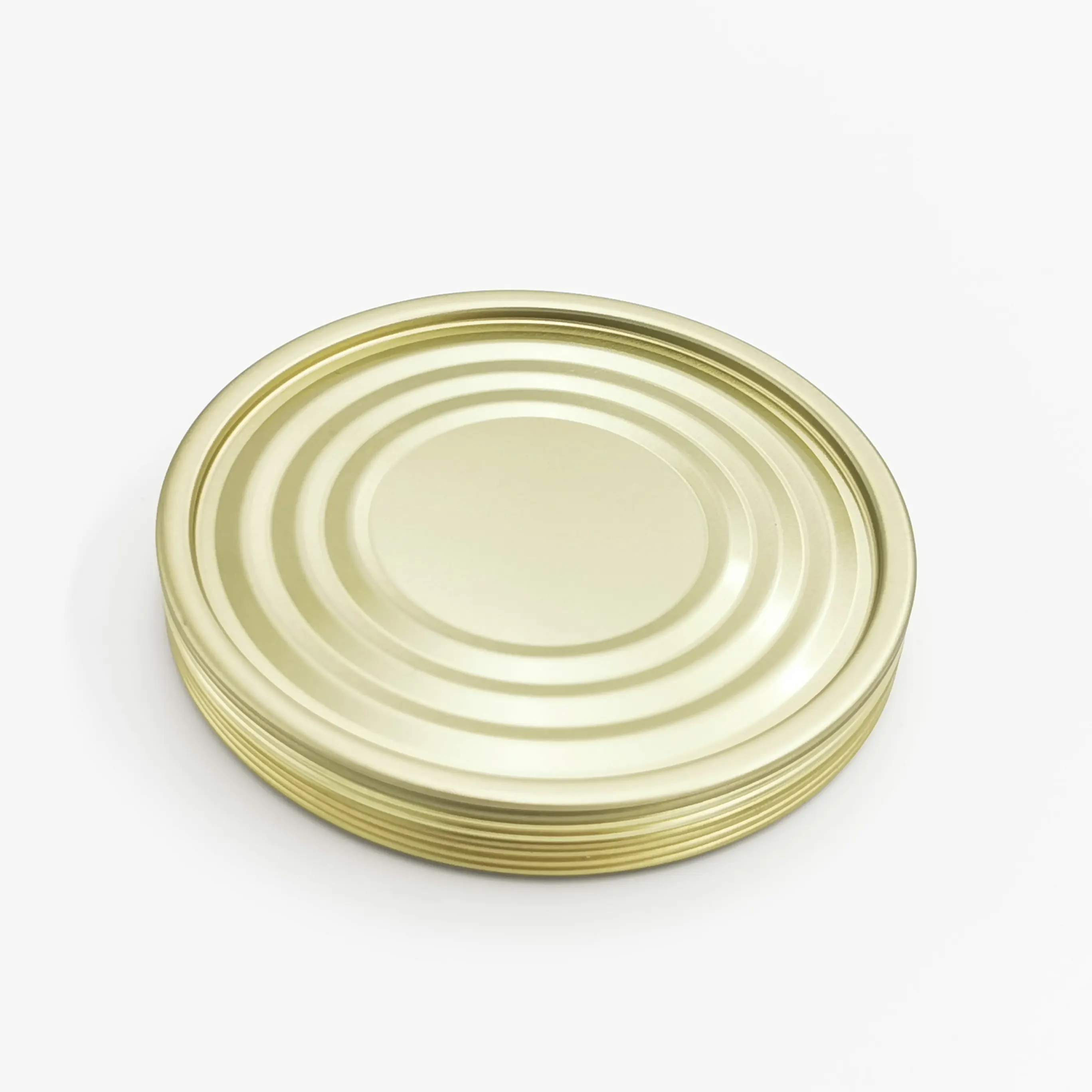 Perles en fer blanc de qualité alimentaire de haute qualité et boîte à soupe extrémités rondes couvercle inférieur