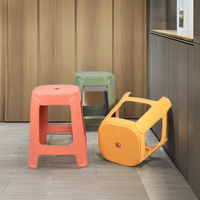 Tabouret de loisirs moderne, solide et antidérapant en plastique Nouveau design de meubles de maison-pour le salon ou l'extérieur Chaise modulaire