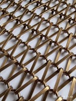 Chaîne de rideau en maille métallique décorative pour séparateur de pièce et fenêtre