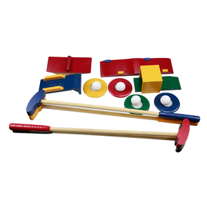 Affiche de Golf en bois <span class=keywords><strong>Crazy</strong></span>, coffret cadeau pour enfants, boules de Golf, Course d'obstacle pour l'intérieur et l'extérieur - Product Image 2