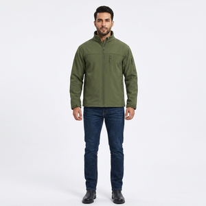 Finer Threads Custom Men's 100% Cotton Canvas Stand <b>Work</b> Biker Outdoor Softshell Jacket Waterproof Autumn Coat Linen Lining - Product Image 1