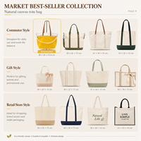 Sac fourre-tout en toile personnalisé haut de gamme 2026 pour les marques de mode, beauté et bien-être avec impression de logo, poignée en PU, commandes en gros, MOQ500