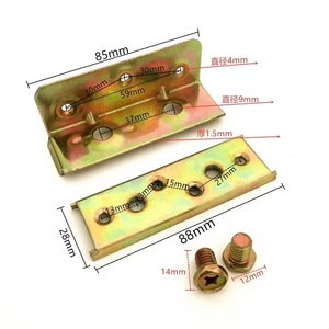 Herraje para Muebles: Bisagra de Acero Reforzado de 4 Pulgadas para Camas y Muebles Masculinos - Product Image 2