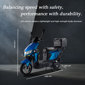 Moto électrique PACIFIC 1200W 60V 60km/h avec frein à disque hydraulique, homologuée CE DOT, pour adultes, usage urbain et routier à grande vitesse - Product Image 3
