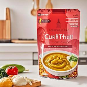 Usine personnalisé thermoscellable étanche à l'humidité cornue emballage alimentaire en plastique Flexible imprimé support pochette pour aliments pour animaux de compagnie 120-135 - Product Image 4