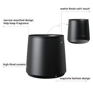 <span class=keywords><strong>Tasse</strong></span> à café en céramique moderne et minimaliste, design personnalisé, en porcelaine, couleur grise, pour cappuccino et latte - Product Image 3