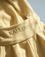 Voile instantané en jersey de bambou, châles élégants de la marque Merrachi, avec logo et boutons personnalisés