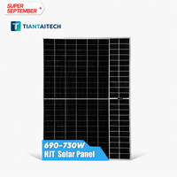 Panneaux solaires HJT, module solaire industriel 675W 710W Lovsun TS-M12132G, résistance à la brume salée pour système solaire