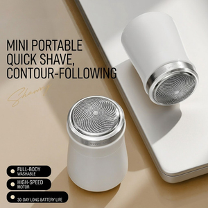 Mini rasoir portable à grille, moteur 7000 tr/min, <span class=keywords><strong>coussin</strong></span> <span class=keywords><strong>d</strong></span>'<span class=keywords><strong>air</strong></span> 0,1 mm, charge rapide Type-C, utilisation humide et sèche, lavable, rasoir de voyage pour homme, triple lame - Product Image 1