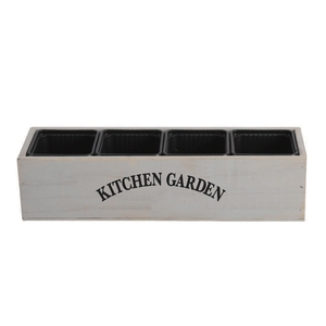 Jardinière de cuisine VERTAK, pot de jardin, boîte à fenêtre, jardinière <span class=keywords><strong>en</strong></span> <span class=keywords><strong>bois</strong></span> pour fleurs, légumes, épices - Product Image 4
