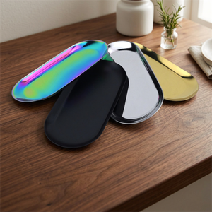 Wholesale Custom Print Metal Tobacco Rolling Tray Set Multifunctional Tin <b>Herb</b> <b>Smoking</b> Accessories Decorative Serving Tray - Product Image 3