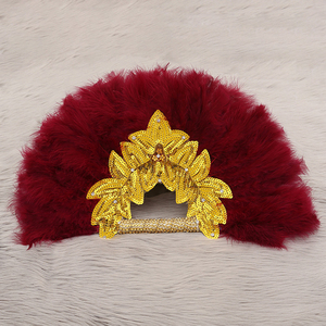 Abanico <span class=keywords><strong>de</strong></span> plumas Elegante novia <span class=keywords><strong>Abanicos</strong></span> <span class=keywords><strong>de</strong></span> mano con <span class=keywords><strong>encaje</strong></span> Rosa No plegable Accesorios <span class=keywords><strong>para</strong></span> sesión <span class=keywords><strong>de</strong></span> fotos <span class=keywords><strong>para</strong></span> boda - Product Image 1