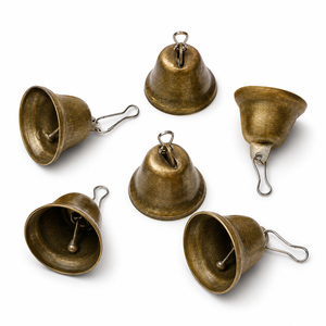 Campanella in Ferro Anticato Personalizzata con Anello in Corda e Suoneria Interna per Decorazioni Natalizie da Parete, Porta e Casa - Product Image 3