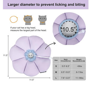 Collar de Recuperación para Gatos con Diseño de Flor, Impermeable, Anti-Mordidas, Anti-Lamido, para Curación de Heridas, Collar Isabelino de Seguridad, Collar de Cono para Gatos para Todas las Estaciones, Suave - Product Image 4