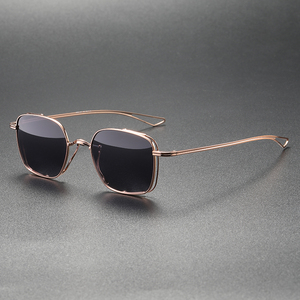 Lunettes <span class=keywords><strong>De</strong></span> soleil polarisées à monture épaisse pour hommes et femmes, carrées, vintage, nouvelle collection CS-DTX124, 2023 - Product Image 3