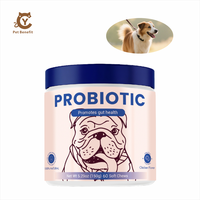Probióticos para la Salud Intestinal de Perros, Masticables Suaves de Colostrum, Salud Intestinal Canina Premium, Alivia la Diarrea y el Estreñimiento, Suplementos de Acción Rápida