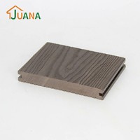 Plancher en WPC co-extrudé, grain de bois 3D, revêtement de sol extérieur antidérapant, certifié ISO9001
