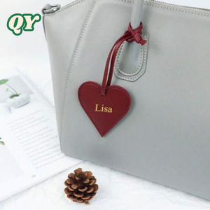 QY Arabic Heart Shape Leather Keychain <b>Bag</b> Charm Creative Car <b>Key</b> <b>Ring</b> Pendant Accessories for Women Handbags - Product Image 4