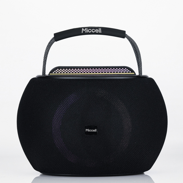 Miccell IPX5 Waterproof Portable Speaker with Colorful Lights Long Battery Life High Power Durable for Outdoor Use