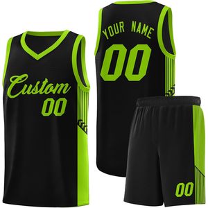 Conjunto de Camiseta de Baloncesto Personalizada con Pantalones Cortos, Nombre y Número Personalizados, Absorbe la Humedad, Ropa Deportiva Unisex para Adultos - Product Image 1