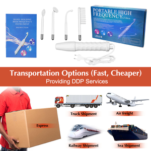 4 개의 다른 튜브가있는 휴대용 휴대용 고주파 얼굴 피부 지팡이 기계 - Product Image 6