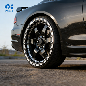 Ruedas Forjadas <span class=keywords><strong>Beadlock</strong></span> Todoterreno de Aleación de Aluminio Pulido, 40mm 30mm, Multirradio, Superficie Cóncava, para Neumáticos de Coche de Pasajeros 5x108 24x14 - Product Image 5