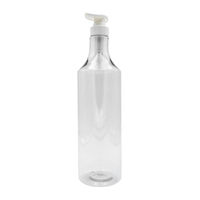 Échantillon Gratuit – Bouteilles Pompe en Plastique PET à Col Long 1200ml pour Shampoing, Après-Shampoing, Gel Douche, Lotion avec Impression Sérigraphique