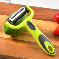 XN VP-001 Plastic Handmatige Roestvrijstalen Lemmet Roteerende Schilmes Multifunctionele 3-in-1 Groenteschiller