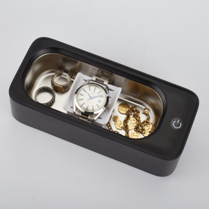 Xách Tay Chuyên Nghiệp siêu âm sạch hơn Mini Jewelry Cleaner nhỏ siêu âm Máy làm sạch cho kính mắt vòng dây chuyền - Product Image 1