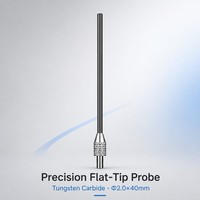 Sonde à pointe plate en carbure de tungstène SD2.0X40mm, filetage M2.5, pièce de rechange pour stylet de mesure d'indicateur de précision pour micromètre