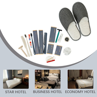 Ensemble d'articles de toilette jetables pour hôtel, kit de toilette de luxe pour hôtel, pack d'articles de toilette haut de gamme pour les clients d'hôtellerie