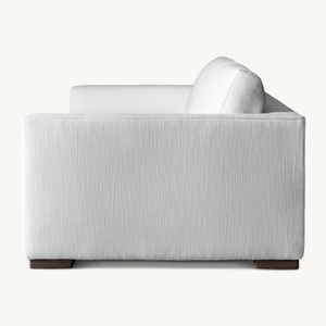 Divano a Due Posti RH <span class=keywords><strong>MODENA</strong></span> con Braccioli Affusolati e Tre Cuscini, Rivestimento in Tessuto Bianco, Arredamento Moderno di Lusso per Soggiorno - Product Image 4