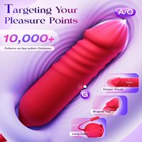 MOOLIGIRL Vibrateur Rose à 10 Modes de Succion pour Stimulation du Point G, Clitoridienne et Anale - Jouet Sexuel Adulte pour Femme Fabriqué en Chine