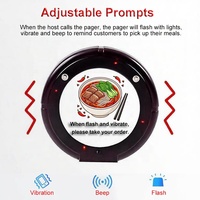 Système d'appel sans fil pour restaurant avec téléavertisseur vibrant étanche 315 MHz 500 m, clavier séparé longue portée et personnalisation gratuite du logo