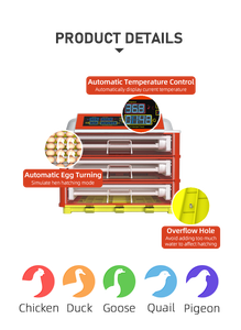 HHD Kinh Tế ngăn kéo-loại tạo độ ẩm 138 trứng Máy ấp trứng tự động nở máy một bột khay - Product Image 5