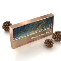 Panneaux de porte modernes en aluminium avec éclairage LED pour chambre d'hôtel Numéros de maison Plaque de nom de surface pour bureau Villa Utilisation Bois Acier