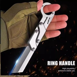 Cuchillo para exteriores de acero inoxidable de alta dureza, cuchillo para frutas, cuchillo portátil, cuchillo multifuncional para barbacoa al aire libre, autodefensa - Product Image 2